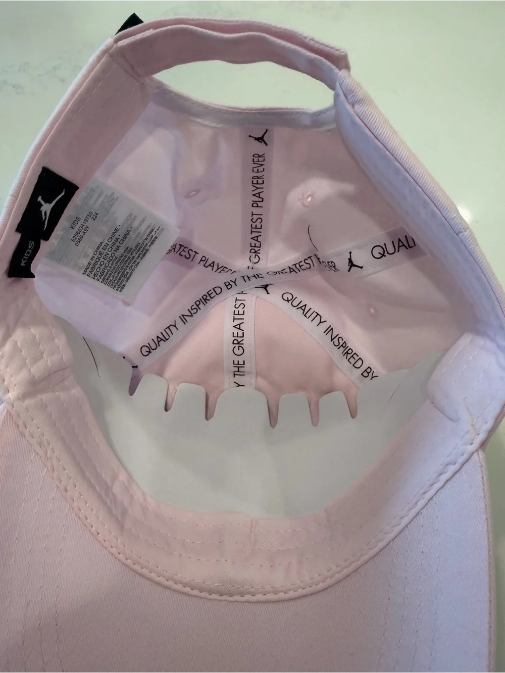 Air Jordan Flight Collection Kids Pink Embroidered Jumpman Baseball Hat
